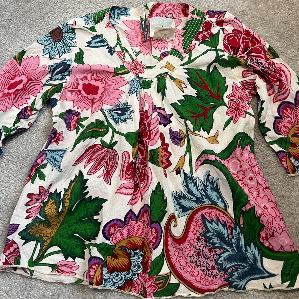 Peek Floral Blouse Medium Girls (6/7)